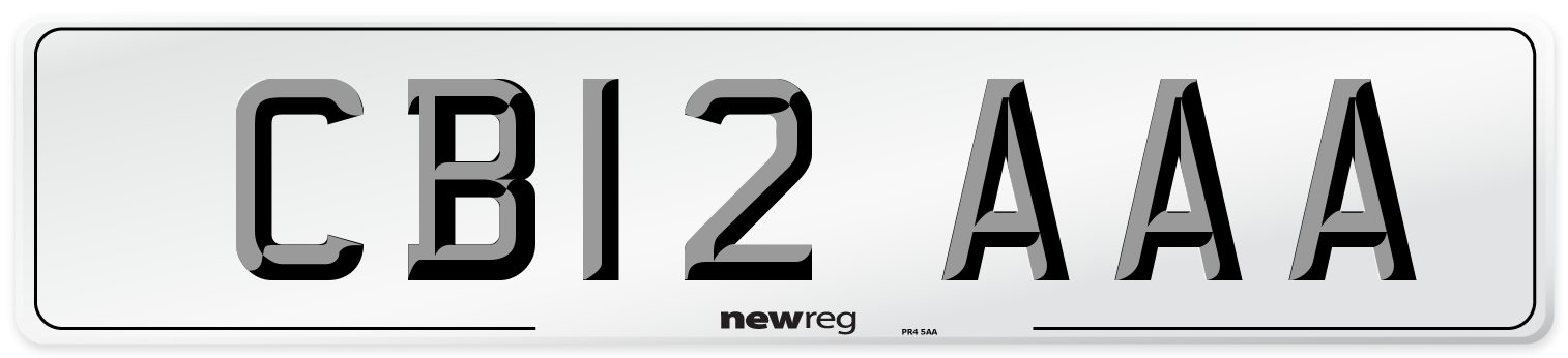 CB12 AAA Number Plate from New Reg